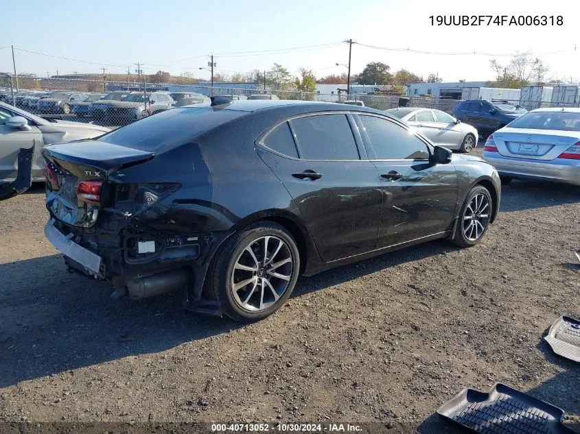 2015 Acura Tlx V6 Advance VIN: 19UUB2F74FA006318 Lot: 40713052