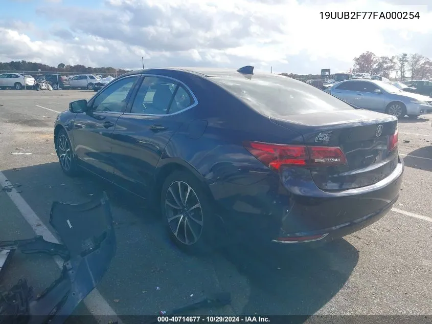 2015 Acura Tlx V6 Advance VIN: 19UUB2F77FA000254 Lot: 40714677