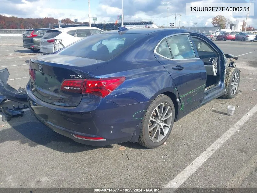 2015 Acura Tlx V6 Advance VIN: 19UUB2F77FA000254 Lot: 40714677