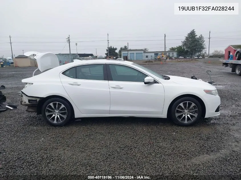 2015 Acura Tlx VIN: 19UUB1F32FA028244 Lot: 40719196