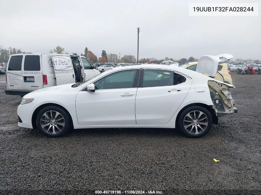 2015 Acura Tlx VIN: 19UUB1F32FA028244 Lot: 40719196