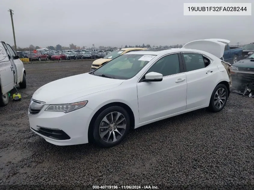 2015 Acura Tlx VIN: 19UUB1F32FA028244 Lot: 40719196