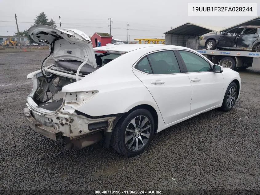 2015 Acura Tlx VIN: 19UUB1F32FA028244 Lot: 40719196