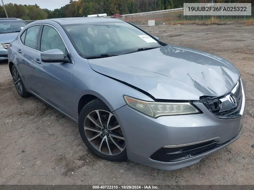 19UUB2F36FA025322 2015 Acura Tlx V6