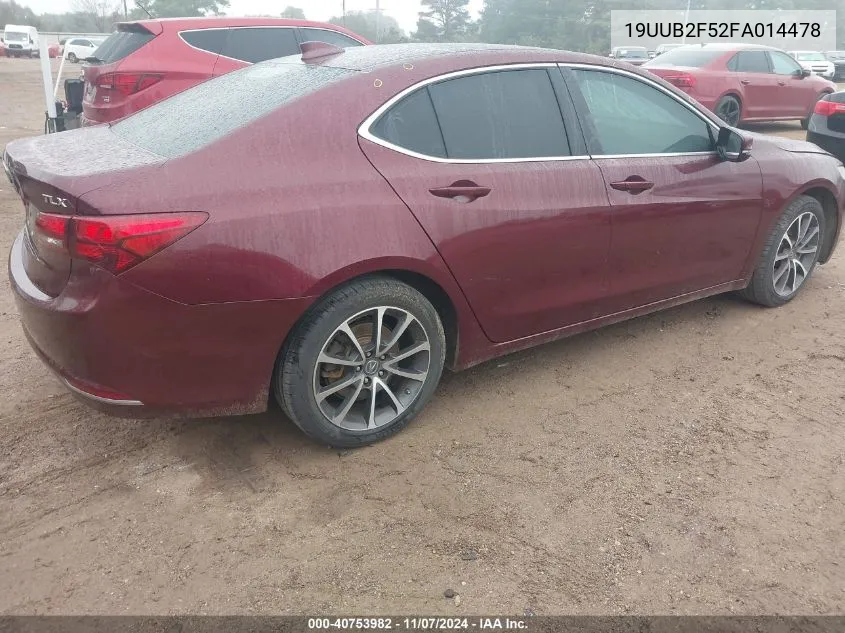 2015 Acura Tlx V6 Tech VIN: 19UUB2F52FA014478 Lot: 40753982