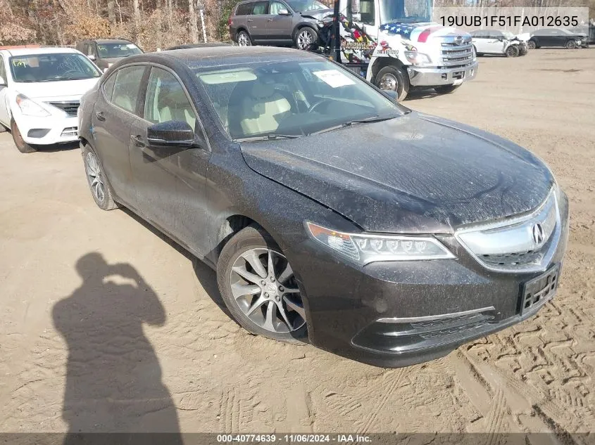 2015 Acura Tlx Tech VIN: 19UUB1F51FA012635 Lot: 40774639