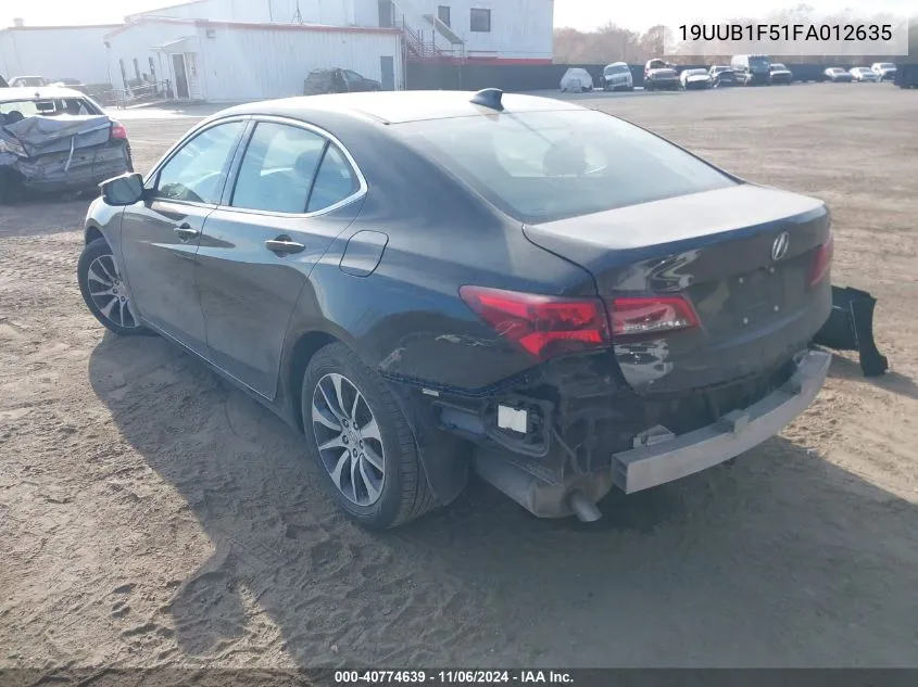 2015 Acura Tlx Tech VIN: 19UUB1F51FA012635 Lot: 40774639