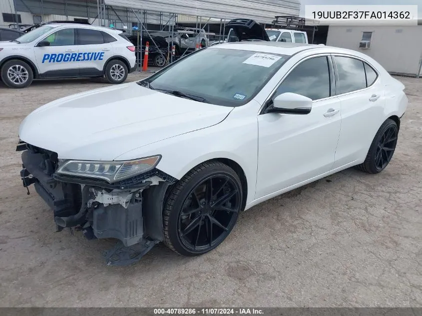 2015 Acura Tlx V6 VIN: 19UUB2F37FA014362 Lot: 40789286