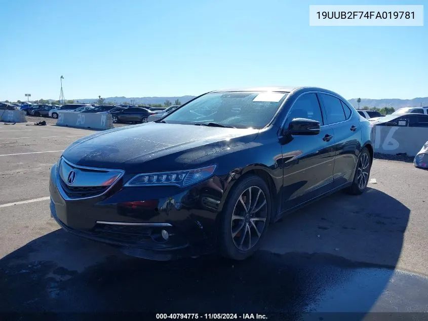 2015 Acura Tlx V6 Advance VIN: 19UUB2F74FA019781 Lot: 40794775