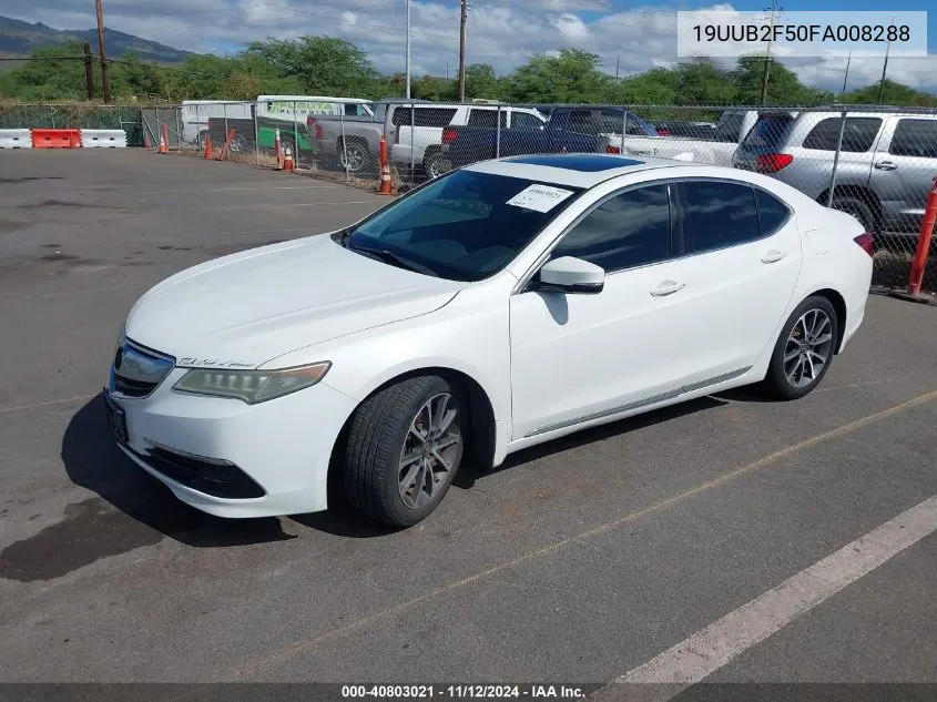 2015 Acura Tlx V6 Tech VIN: 19UUB2F50FA008288 Lot: 40803021