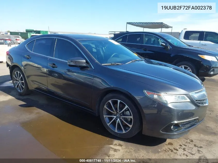 2015 Acura Tlx V6 Advance VIN: 19UUB2F72FA002378 Lot: 40817748