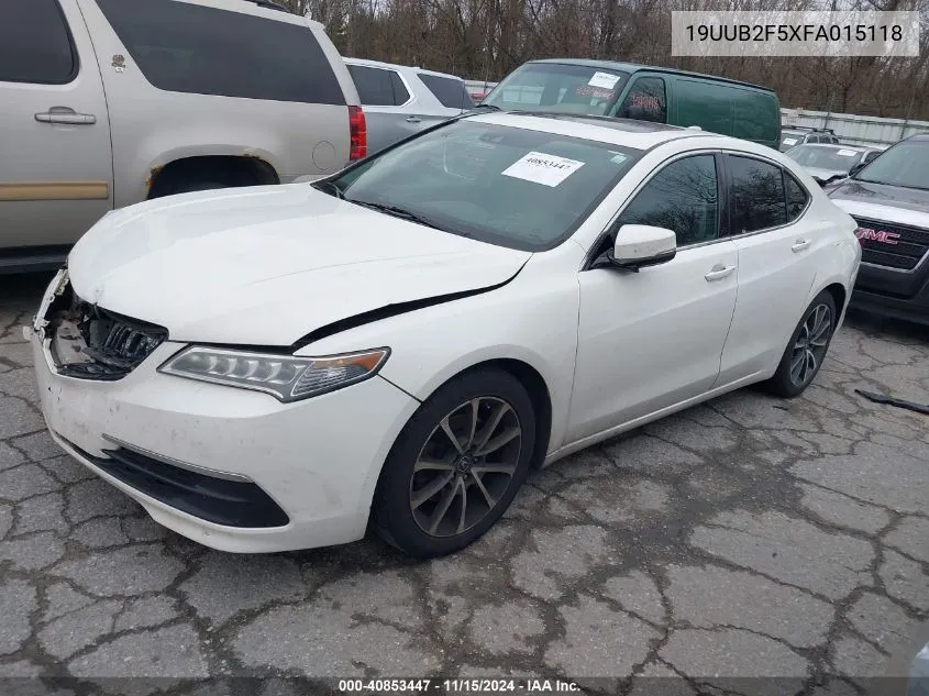 2015 Acura Tlx V6 Tech VIN: 19UUB2F5XFA015118 Lot: 40853447