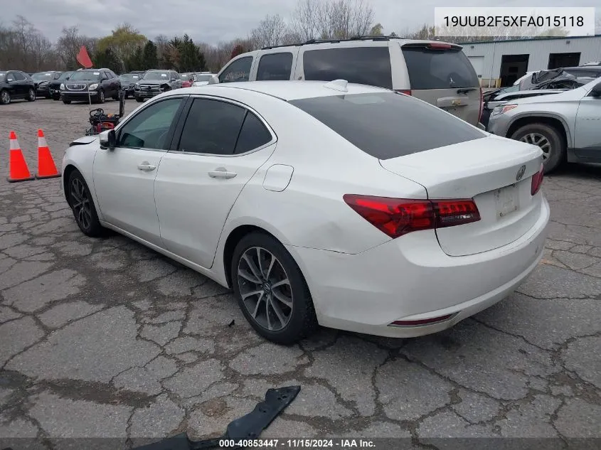 2015 Acura Tlx V6 Tech VIN: 19UUB2F5XFA015118 Lot: 40853447