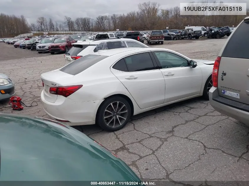 2015 Acura Tlx V6 Tech VIN: 19UUB2F5XFA015118 Lot: 40853447