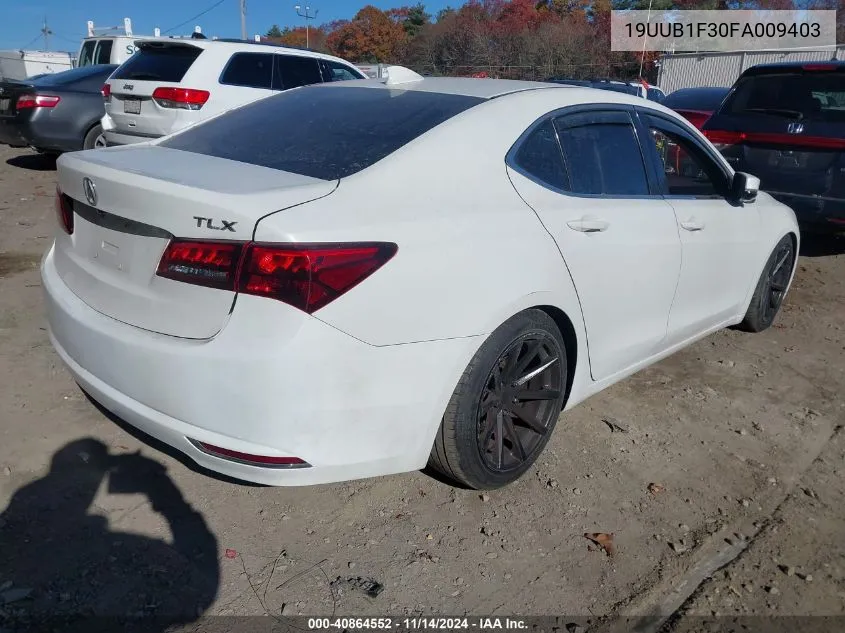 2015 Acura Tlx VIN: 19UUB1F30FA009403 Lot: 40864552