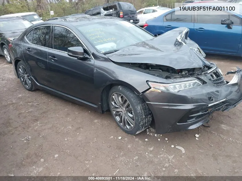 2015 Acura Tlx V6 Tech VIN: 19UUB3F51FA001100 Lot: 40893501