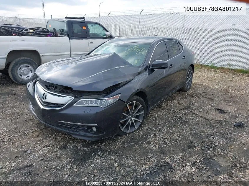 2016 Acura Tlx VIN: 19UUB3F78GA801217 Lot: 12099253