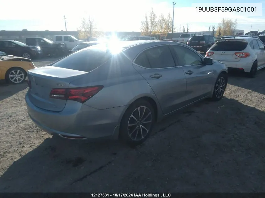 2016 Acura Tlx VIN: 19UUB3F59GA801001 Lot: 12127531