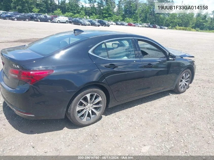 19UUB1F33GA014158 2016 Acura Tlx