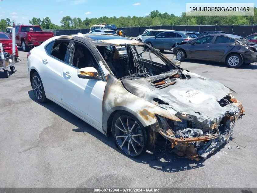 19UUB3F53GA001469 2016 Acura Tlx V6 Tech