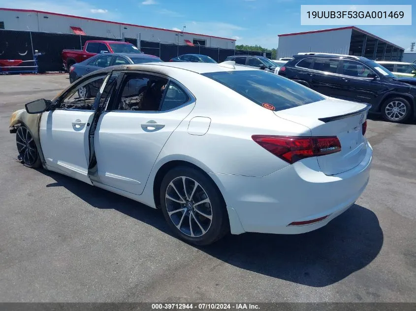 19UUB3F53GA001469 2016 Acura Tlx V6 Tech