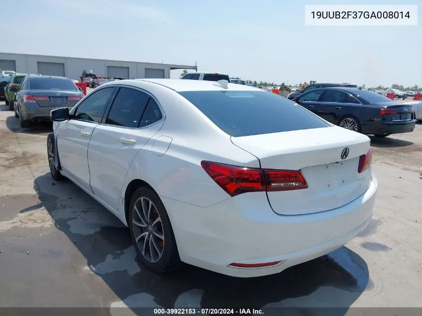 2016 Acura Tlx V6 VIN: 19UUB2F37GA008014 Lot: 39922153