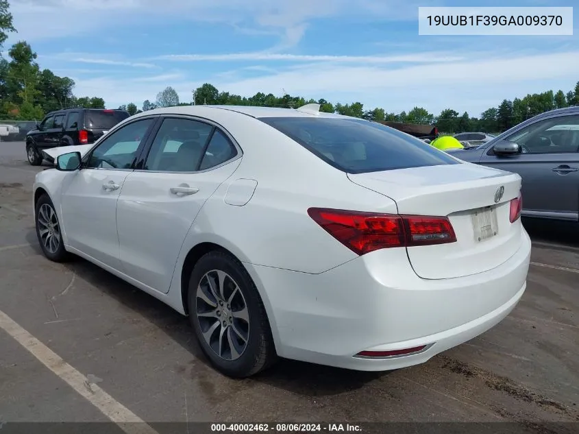 2016 Acura Tlx VIN: 19UUB1F39GA009370 Lot: 40002462