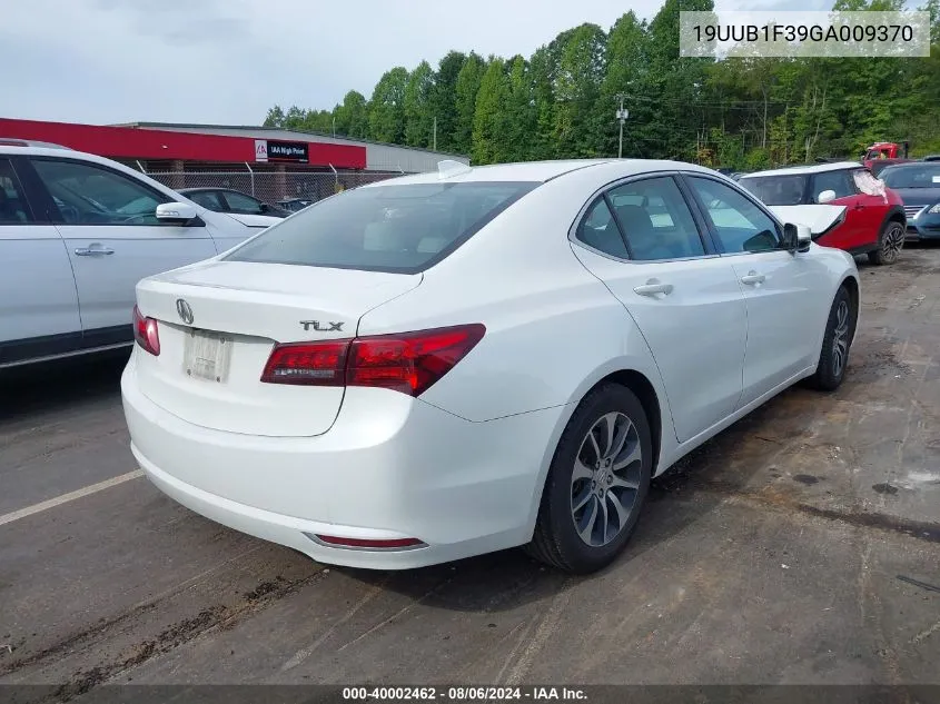 2016 Acura Tlx VIN: 19UUB1F39GA009370 Lot: 40002462