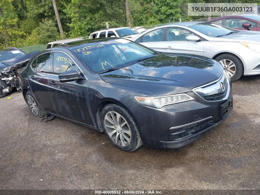 19UUB1F36GA003123 2016 Acura Tlx