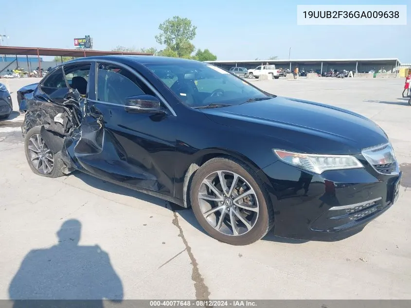 2016 Acura Tlx V6 VIN: 19UUB2F36GA009638 Lot: 40077648