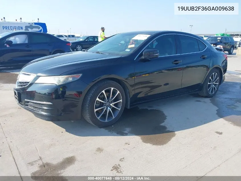 2016 Acura Tlx V6 VIN: 19UUB2F36GA009638 Lot: 40077648