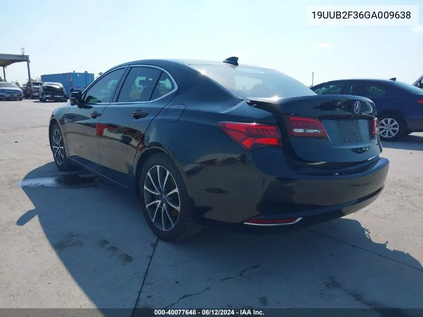 2016 Acura Tlx V6 VIN: 19UUB2F36GA009638 Lot: 40077648