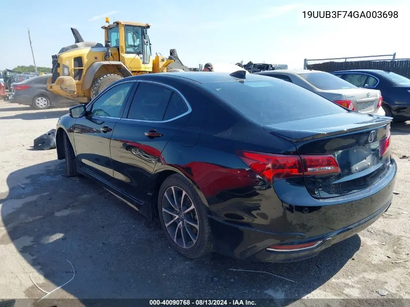 2016 Acura Tlx Advance VIN: 19UUB3F74GA003698 Lot: 40090768