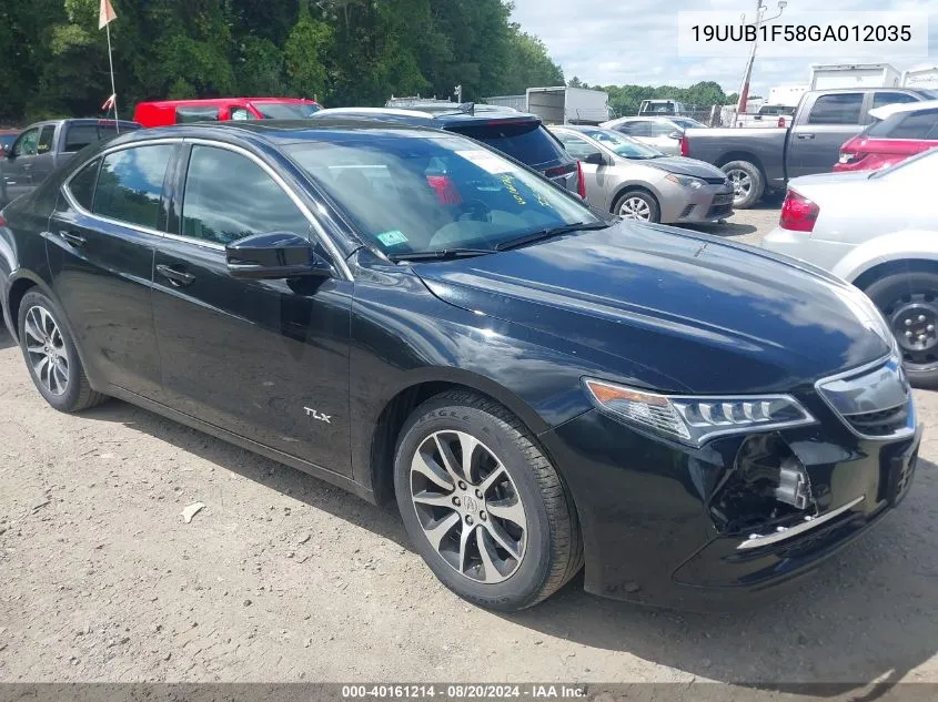 2016 Acura Tlx Tech VIN: 19UUB1F58GA012035 Lot: 40161214