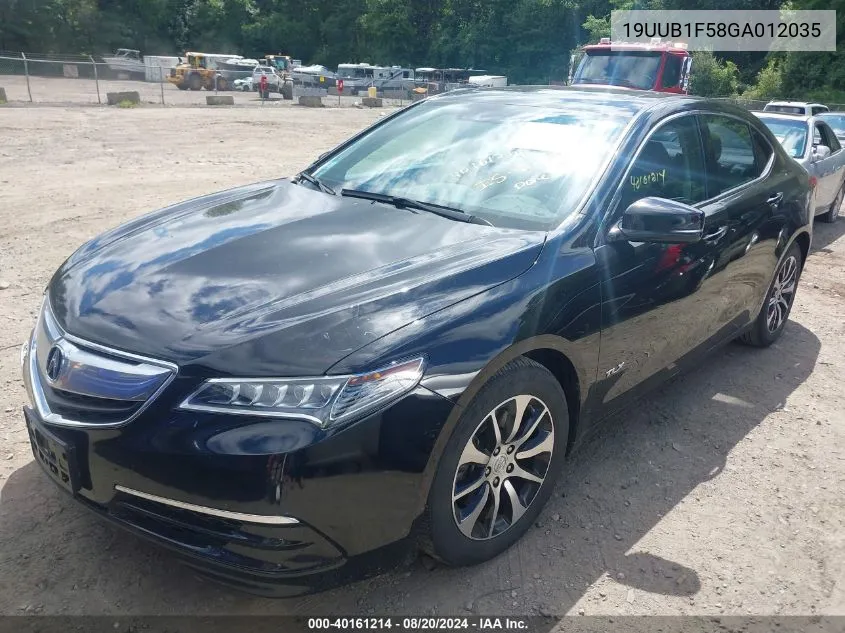 2016 Acura Tlx Tech VIN: 19UUB1F58GA012035 Lot: 40161214