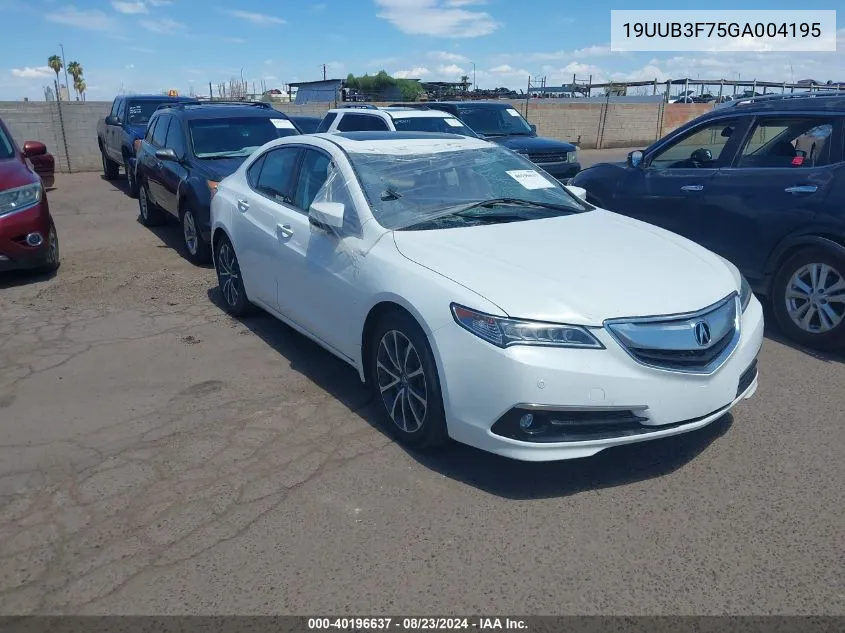 19UUB3F75GA004195 2016 Acura Tlx V6 Advance