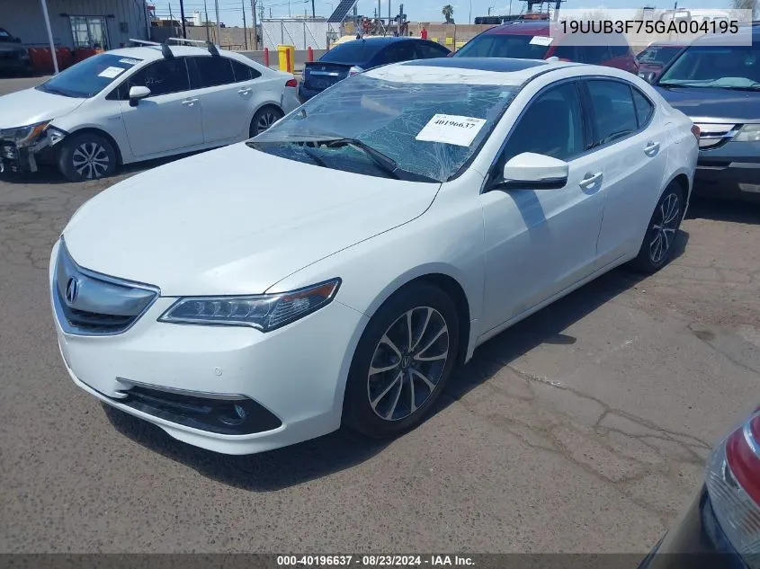 19UUB3F75GA004195 2016 Acura Tlx V6 Advance