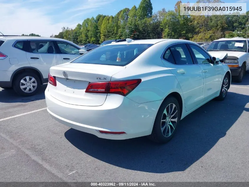 2016 Acura Tlx VIN: 19UUB1F39GA015945 Lot: 40323962