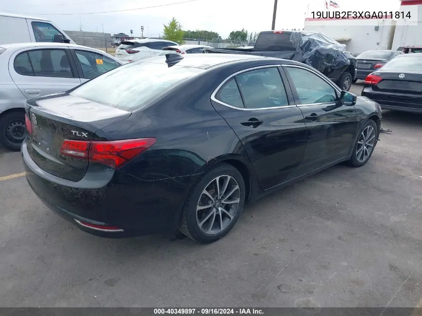 2016 Acura Tlx V6 VIN: 19UUB2F3XGA011814 Lot: 40349897