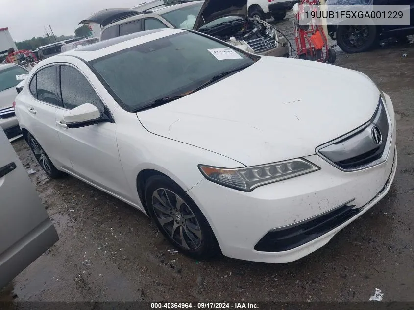 2016 Acura Tlx Tech VIN: 19UUB1F5XGA001229 Lot: 40364964