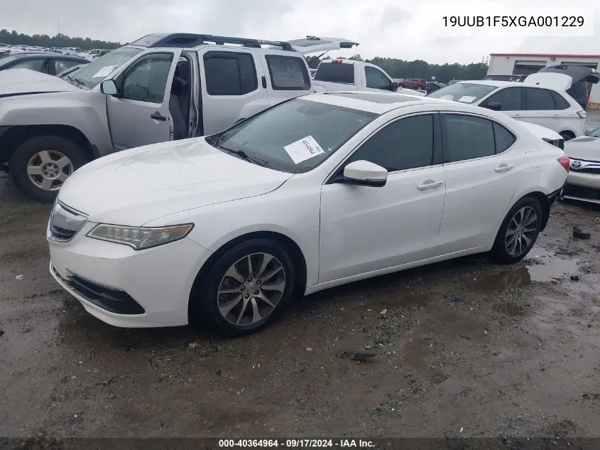 2016 Acura Tlx Tech VIN: 19UUB1F5XGA001229 Lot: 40364964