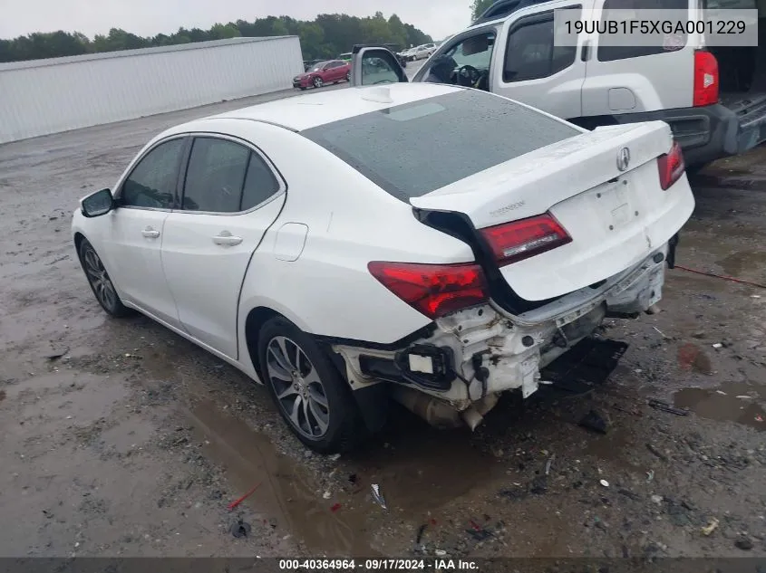 2016 Acura Tlx Tech VIN: 19UUB1F5XGA001229 Lot: 40364964