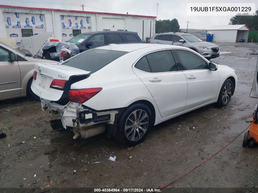 2016 Acura Tlx Tech VIN: 19UUB1F5XGA001229 Lot: 40364964