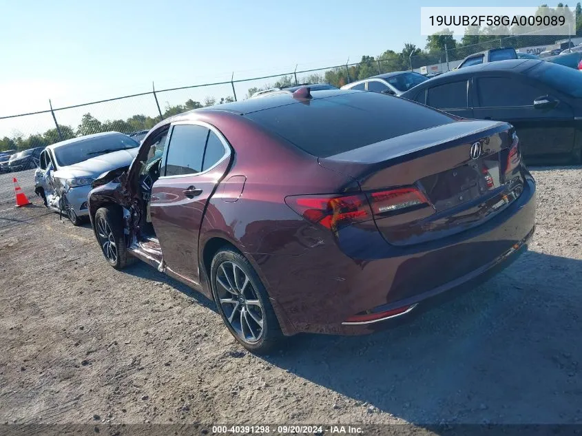 2016 Acura Tlx V6 Tech VIN: 19UUB2F58GA009089 Lot: 40391298