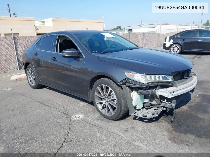 2016 Acura Tlx V6 Tech VIN: 19UUB2F54GA000034 Lot: 40417321