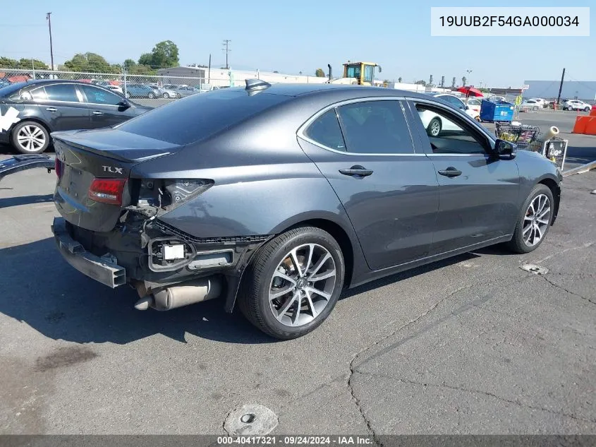 2016 Acura Tlx V6 Tech VIN: 19UUB2F54GA000034 Lot: 40417321