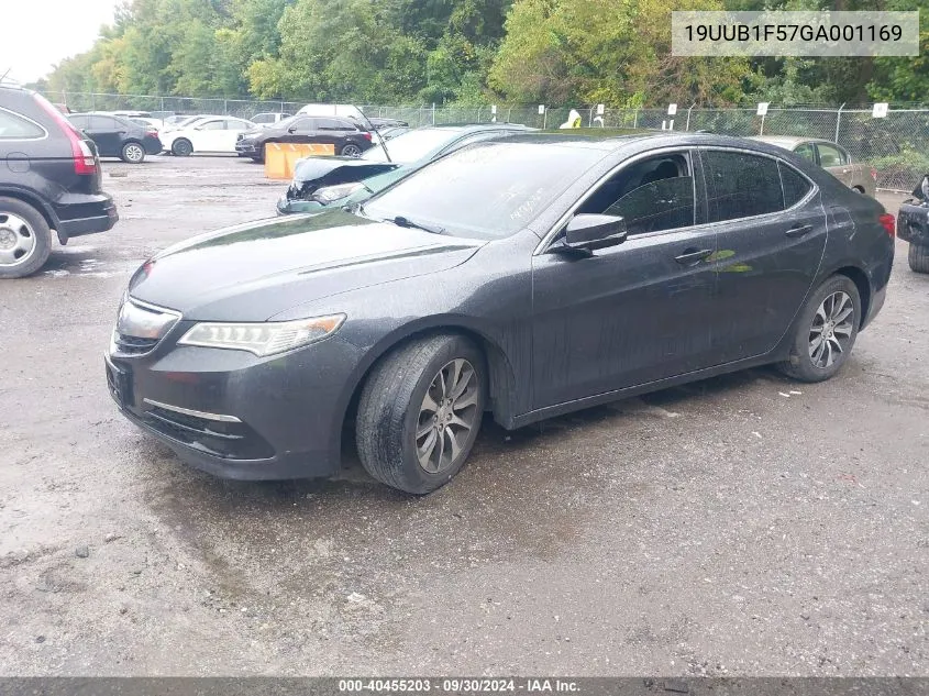 2016 Acura Tlx Tech VIN: 19UUB1F57GA001169 Lot: 40455203