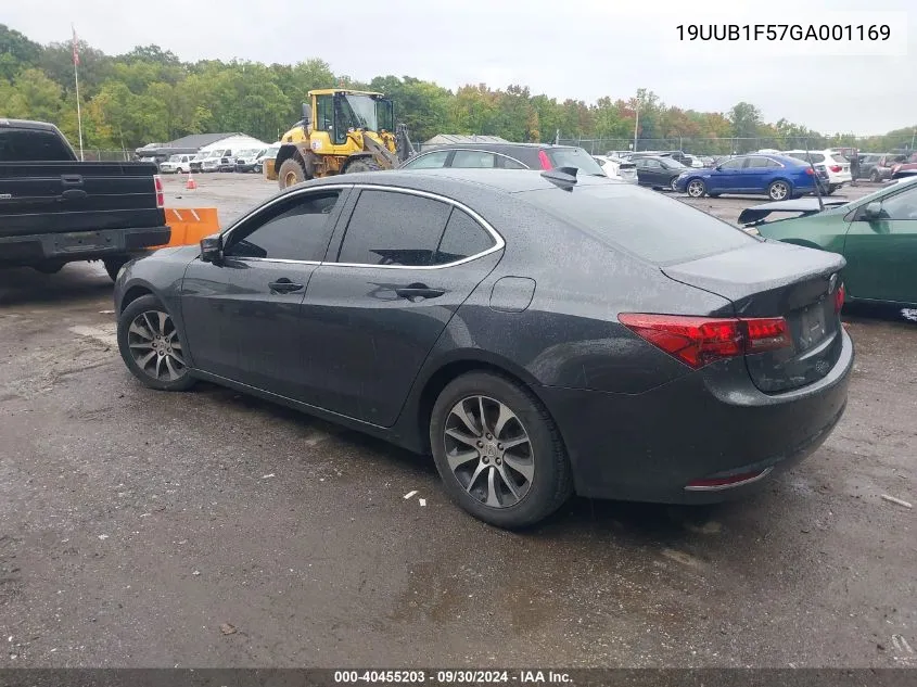 2016 Acura Tlx Tech VIN: 19UUB1F57GA001169 Lot: 40455203