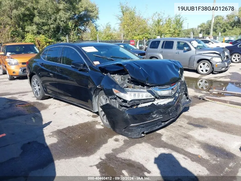 2016 Acura Tlx VIN: 19UUB1F38GA012678 Lot: 40460412