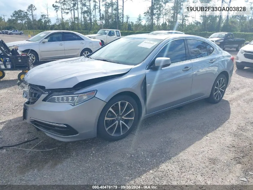 2016 Acura Tlx V6 VIN: 19UUB2F33GA003828 Lot: 40478179